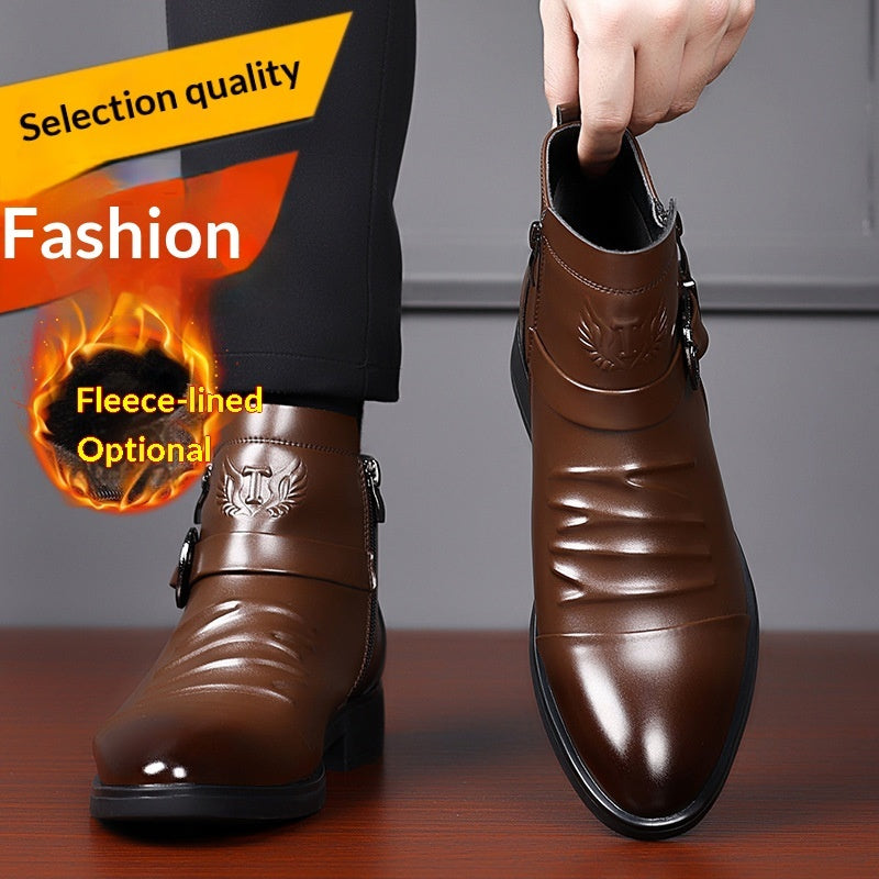 British Leather Chelsea Boots - Men's Fashion Business Formal