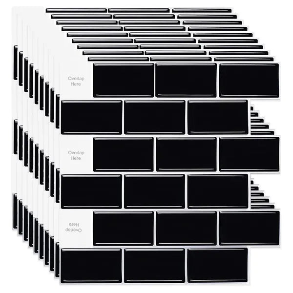 Self-Adhesive Splashproof Wall Tiles - 12x12 Inch Subway Tile 10pcs