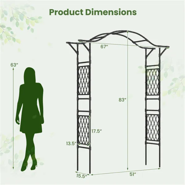 Plant Support Garden Arch Trellis