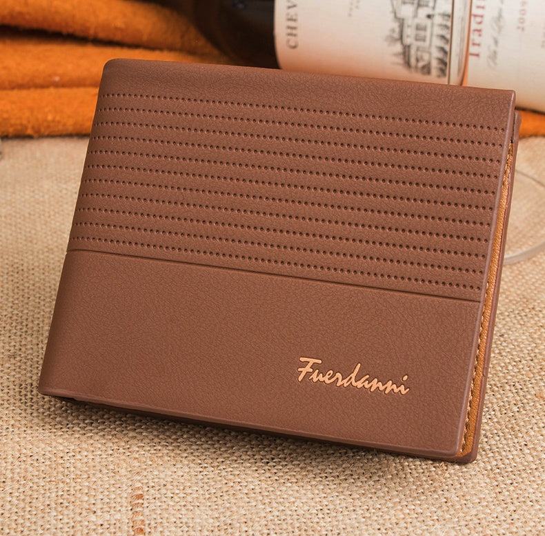 Men's Bifold Leather Wallet | Classic Slim Billfold Purse
