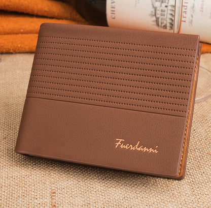 Men's Bifold Leather Wallet | Classic Slim Billfold Purse