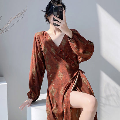 Relaxed-fit Floral-print Dress - Simple and Comfortable Style