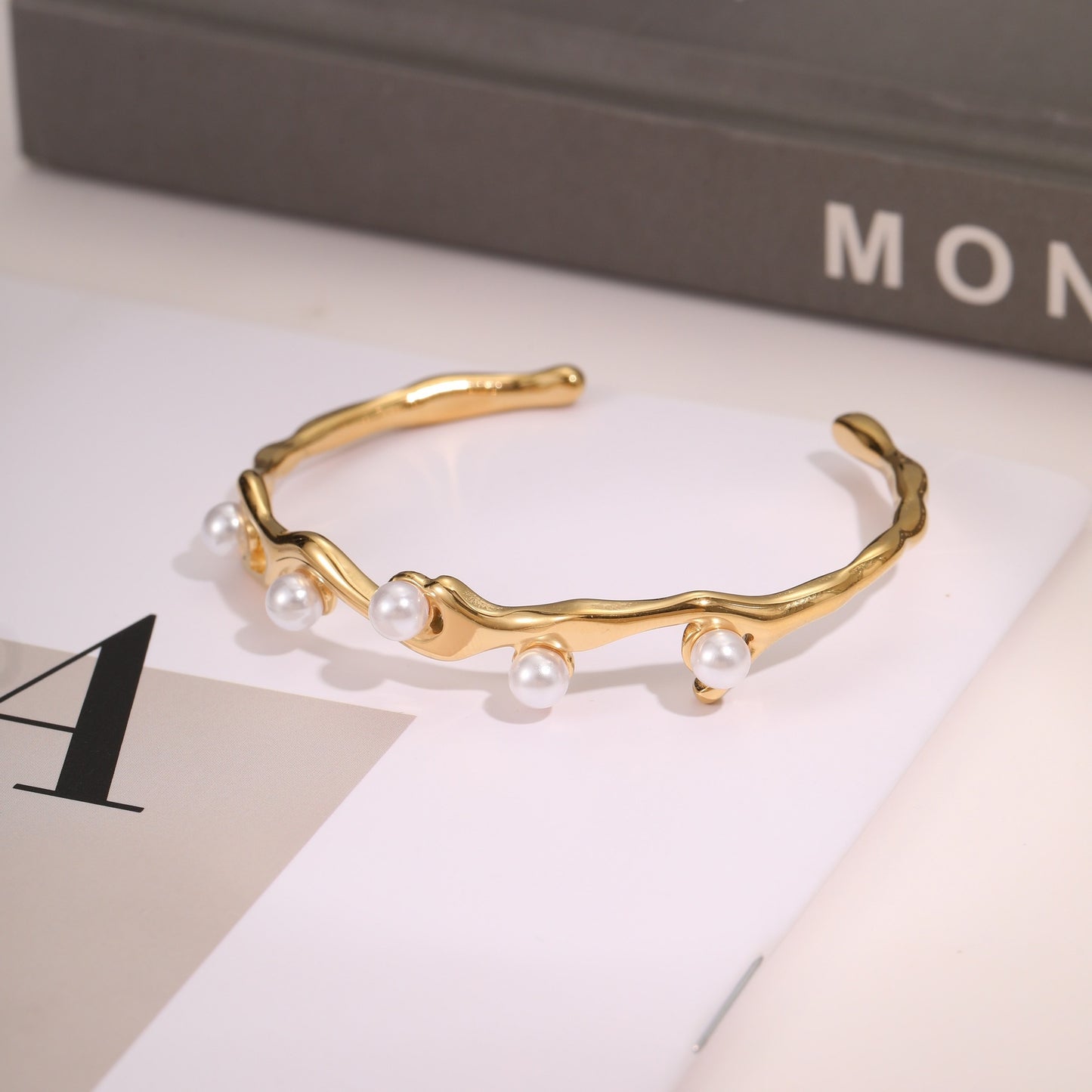Stainless Steel Open Bracelet | European Fashion Design Bangle