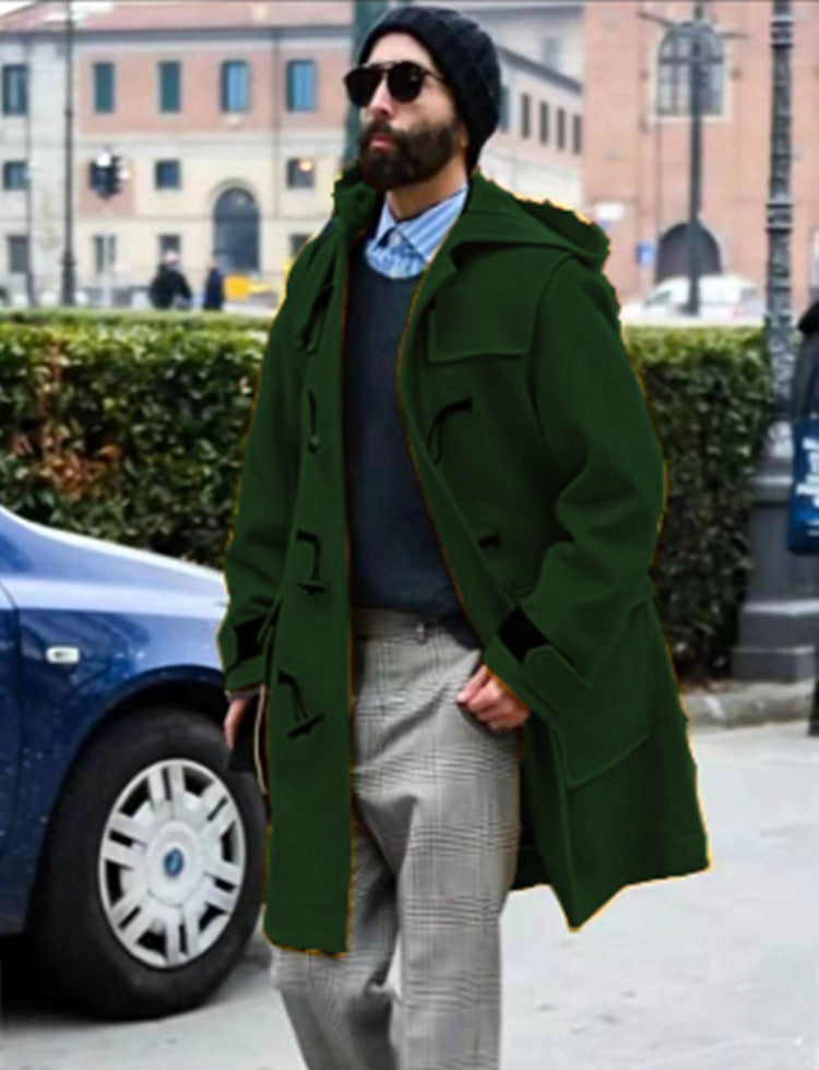 Men's Retro Wool Trench Coat