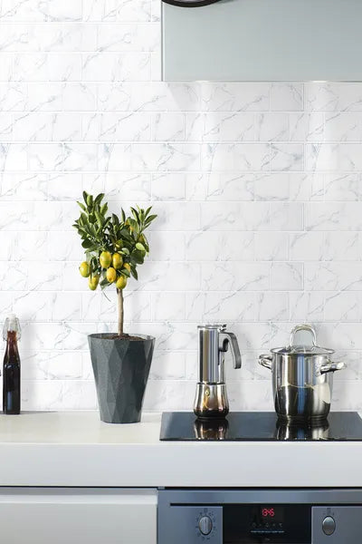  Vintage 3D Self-Adhesive Backsplash Wall Tiles - 10-Pack 12x12 Inch