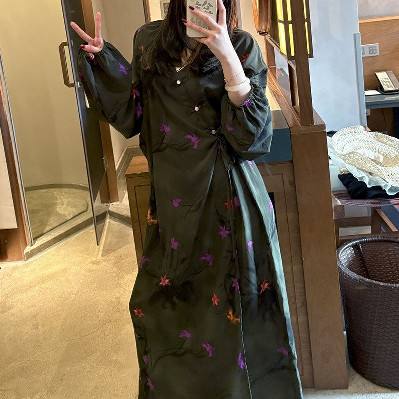 Relaxed-fit Floral-print Dress - Simple and Comfortable Style