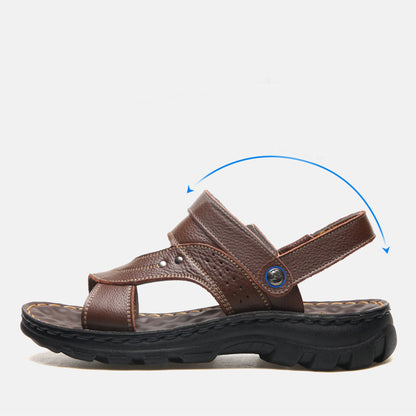 Adjustable Back Strap Sandals - Men's Summer Beach Shoes & Slides