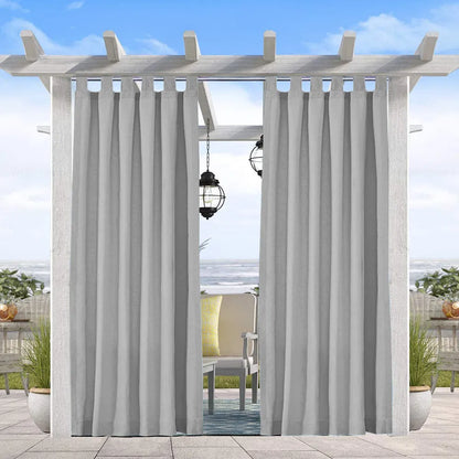 Luxury Outdoor Woolen Curtains With Straps - Blackout Design