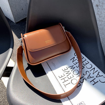 Vegan Leather Small Square Bag - Retro Fashion Women's All-Matching