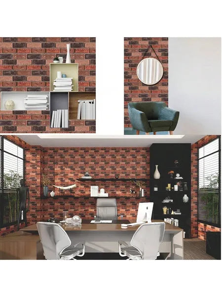 Waterproof 3D Faux Brick Wall Panels - 30pcs Peel And Stick