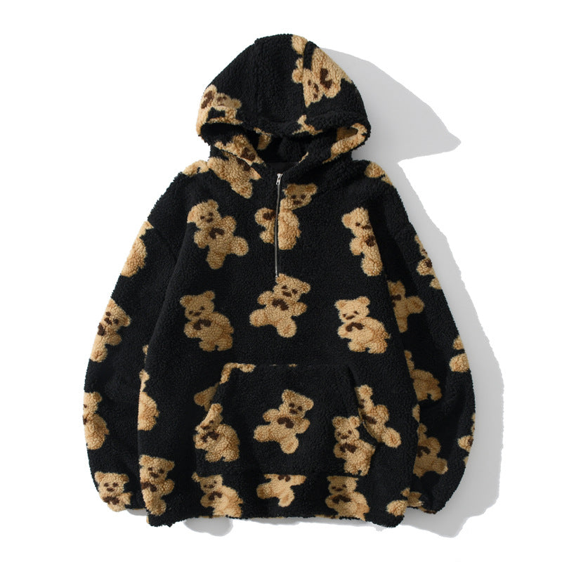 Retro Bear Sweater | Vintage Printed Knit Pullover