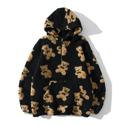 Retro Bear Sweater | Vintage Printed Knit Pullover