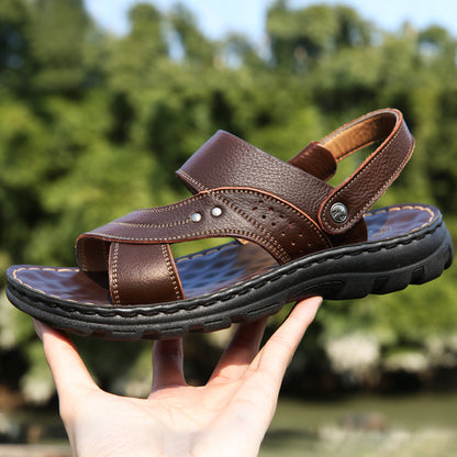 Adjustable Back Strap Sandals - Men's Summer Beach Shoes & Slides