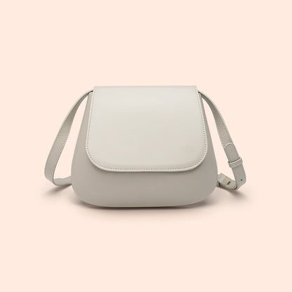 Vegan Leather Small Saddle Bag