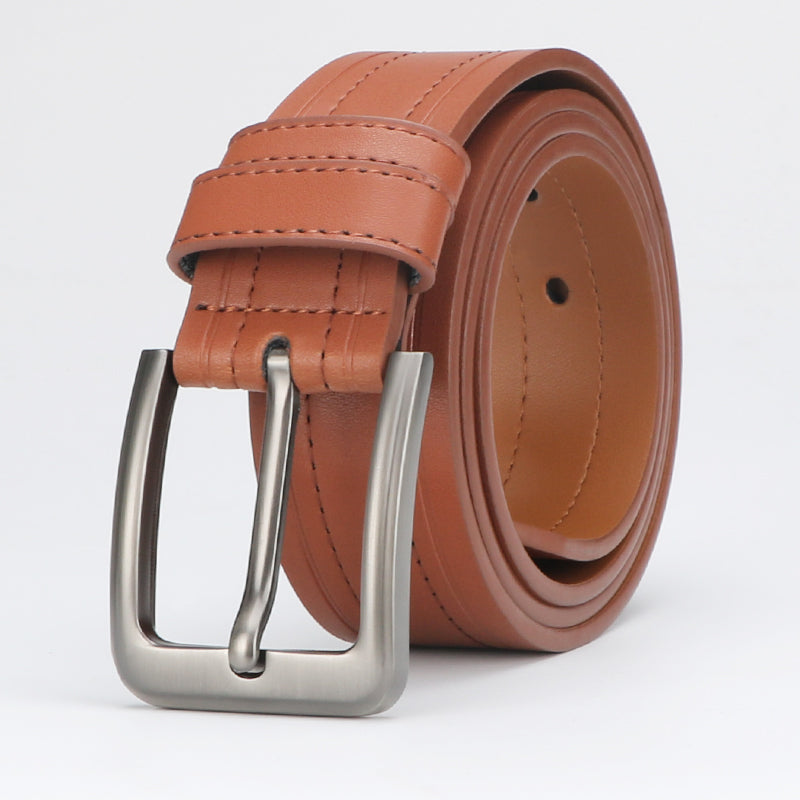 Men's Leather Belt for Formal and Casual Work - Stylish Design