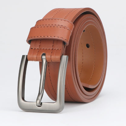 Men's Leather Belt for Formal and Casual Work - Stylish Design