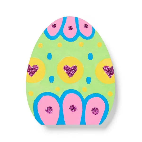 Easter Craft Egg Wood Base - Unfinished DIY Desktop Ornament