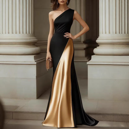 Elegant Satin Dress for Women - Stylish Silk-Like Evening Wear