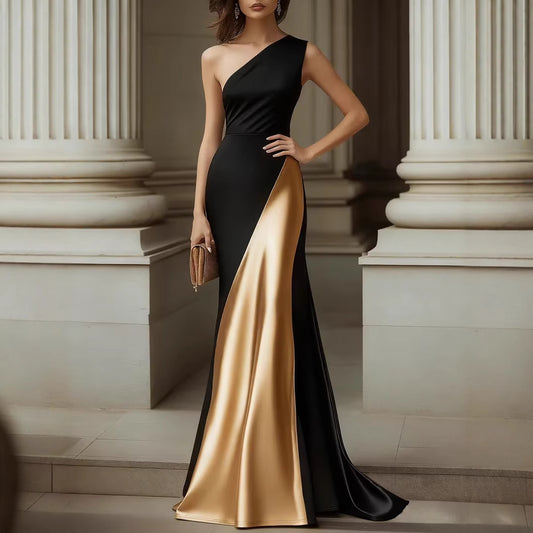 Elegant Satin Dress for Women - Stylish Silk-Like Evening Wear