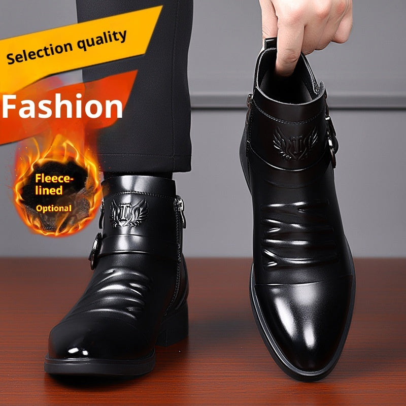 British Leather Chelsea Boots - Men's Fashion Business Formal