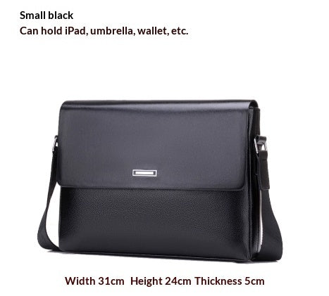 Large-capacity Leather Bag - Trendy Men's Business & Casual Satchel