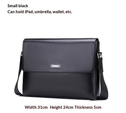 Large-capacity Leather Bag - Trendy Men's Business & Casual Satchel