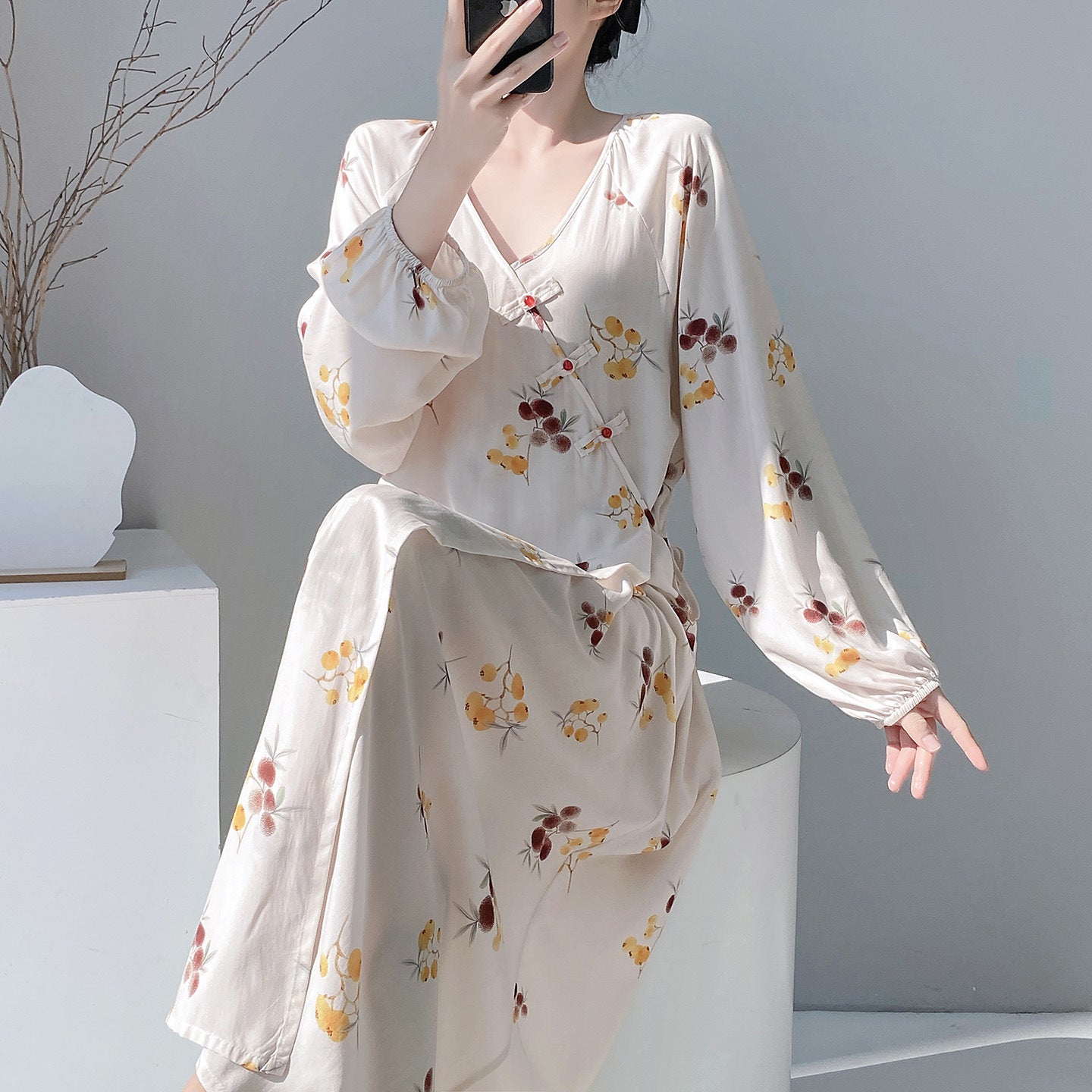Relaxed-fit Floral-print Dress - Simple and Comfortable Style