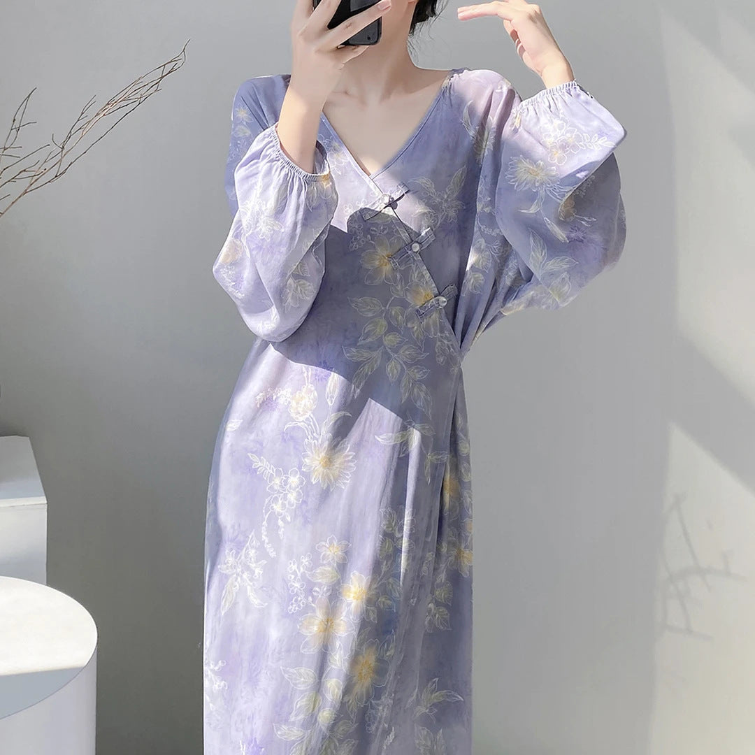 Relaxed-fit Floral-print Dress - Simple and Comfortable Style