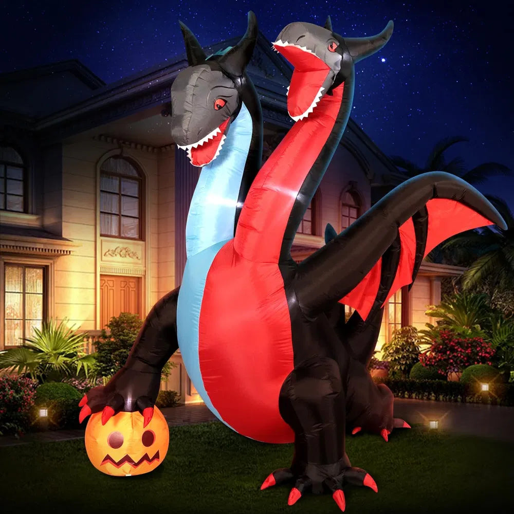 12FT Halloween Inflatables Decoration Giant Ghost - 3-Color LED