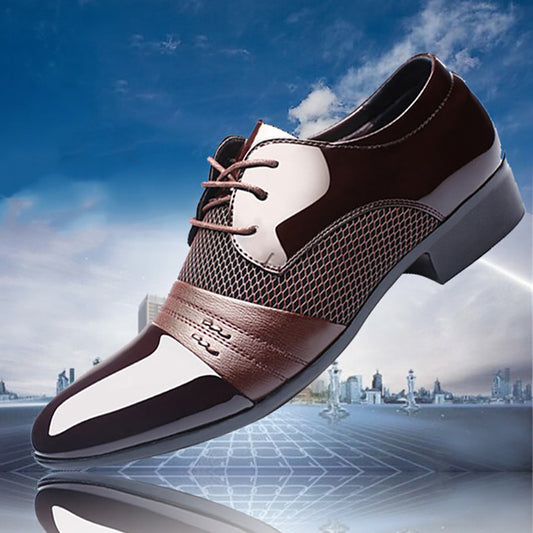 Korean Leather Shoes For Men - Fashionable Korean Style Shoes