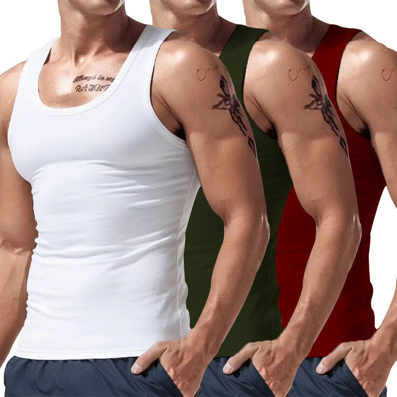 Men's Short Sleeve Three-Piece Set - Spring & Summer Multi-Color