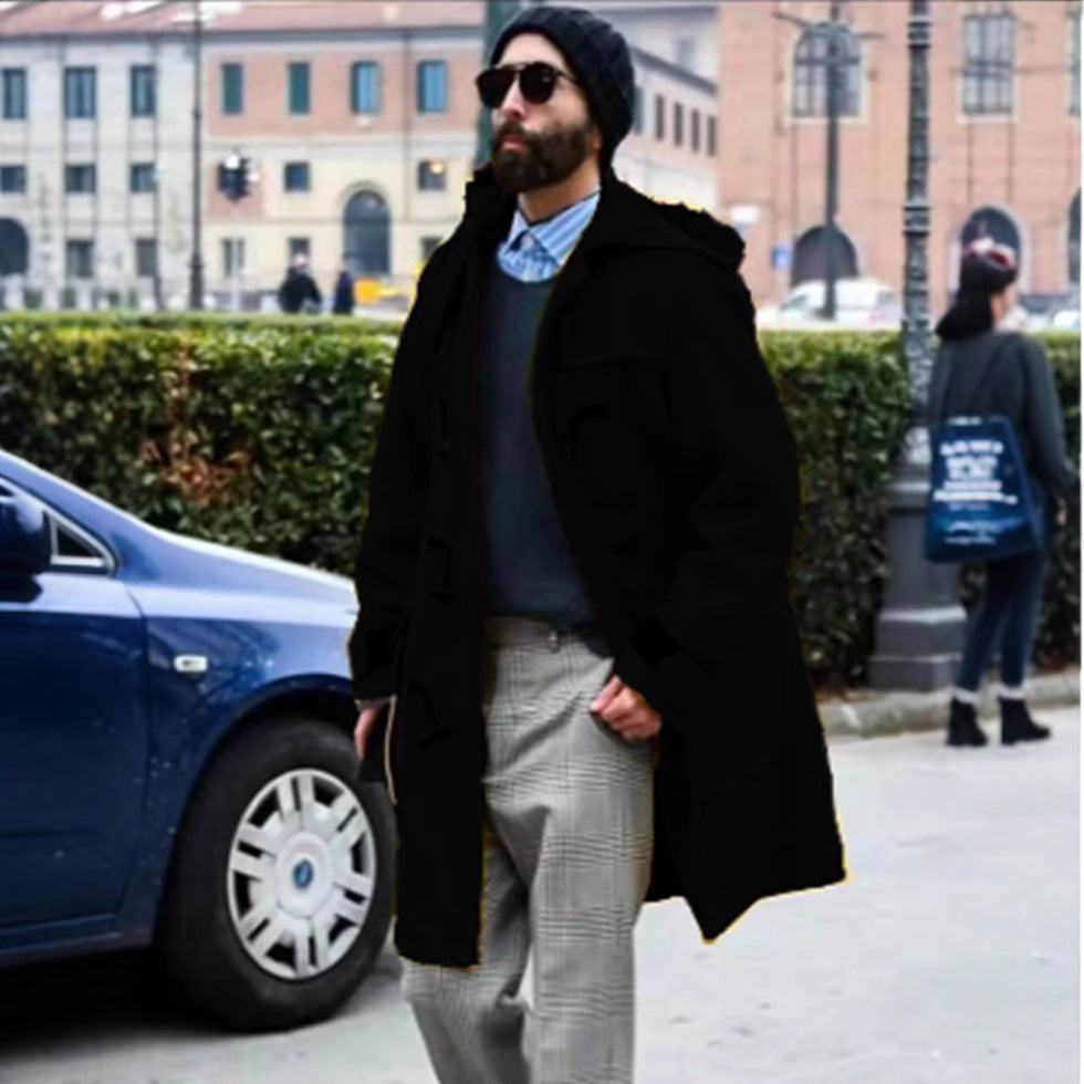 Men's Retro Wool Trench Coat