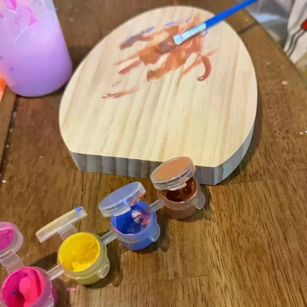 Easter Craft Egg Wood Base - Unfinished DIY Desktop Ornament