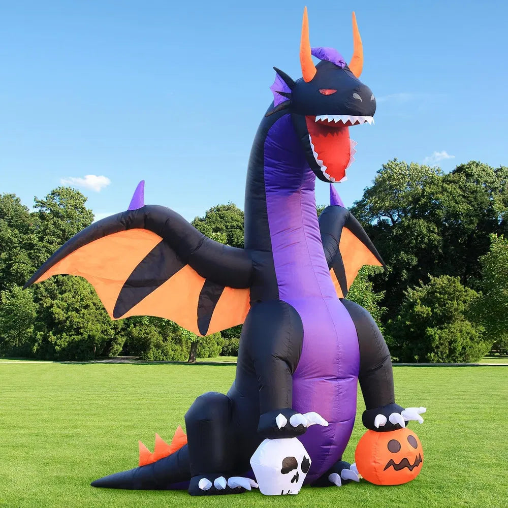 12FT Halloween Inflatables Decoration Giant Ghost - 3-Color LED