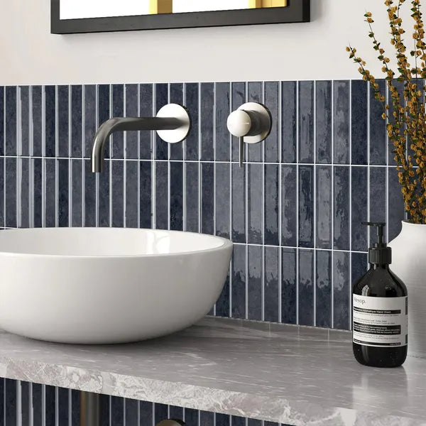 Slate Gray Self-Adhesive Tiles - 12x12 Industrial 3D Wall Tiles