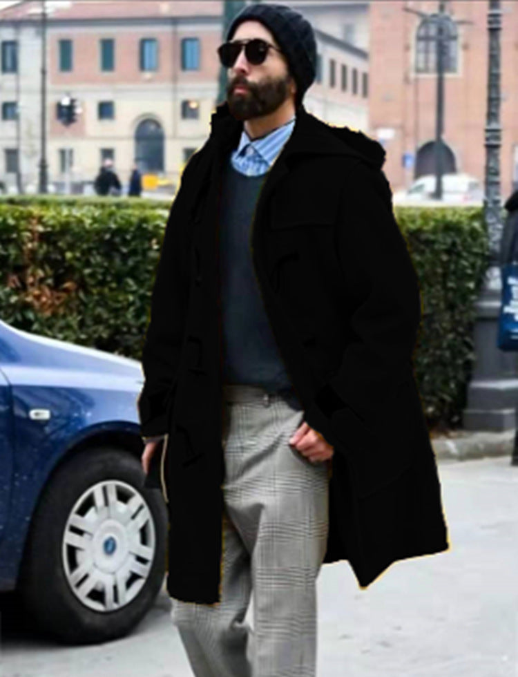 Men's Retro Wool Trench Coat