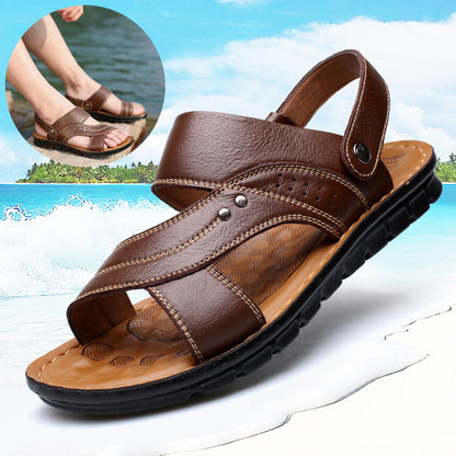 Adjustable Back Strap Sandals - Men's Summer Beach Shoes & Slides
