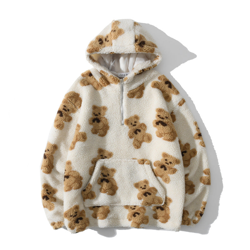 Retro Bear Sweater | Vintage Printed Knit Pullover