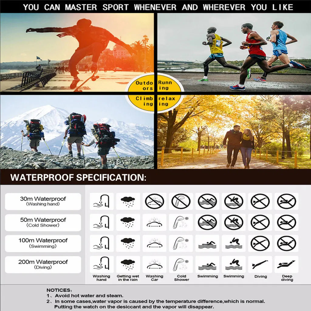 Men's Waterproof Sports Watch | Tactical Digital Watch