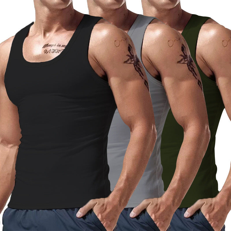 Men's Short Sleeve Three-Piece Set - Spring & Summer Multi-Color