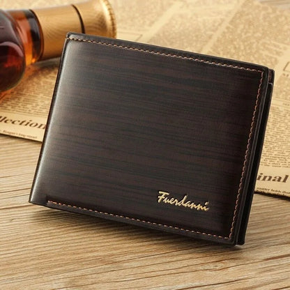 Men's Bifold Leather Wallet | Classic Slim Billfold Purse