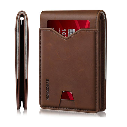 Slim RFID Leather Wallet | Men's Minimalist Bifold