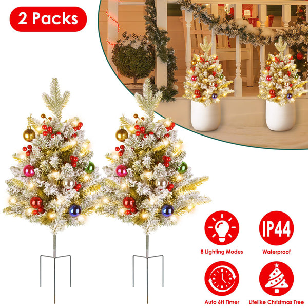 Battery Operated Mini Tree With Red Berries For Holiday Decor