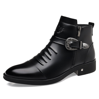 British Leather Chelsea Boots - Men's Fashion Business Formal