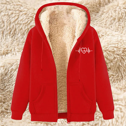 Men's Thick and Warm Lamb Fleece Hoodie - Winter Fleece Lining