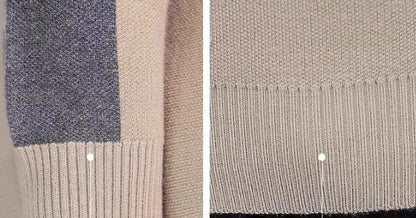 Men's Slim-fit Knit Sweater - Contrast Color Base Layer