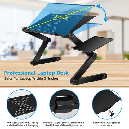 Foldable Laptop Table Bed Notebook Desk