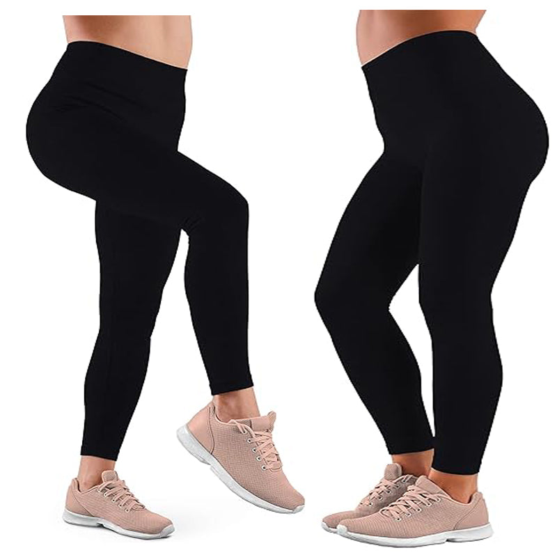 High Waisted Fleece Lined Leggings - Warm Winter Yoga Tights