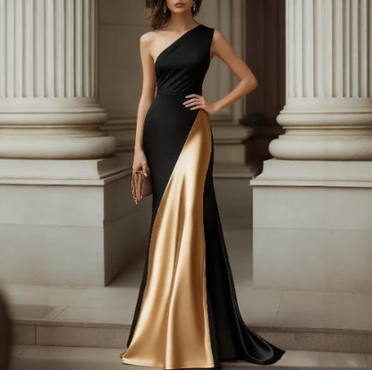 Elegant Satin Dress for Women - Stylish Silk-Like Evening Wear