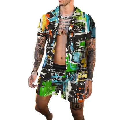 Men's 3D Printed Shirt | Casual Slim Fit Outfit
